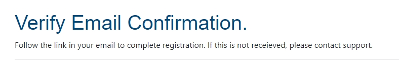 Portal - Email Verification Confirmation
