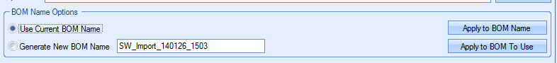 Bom name options