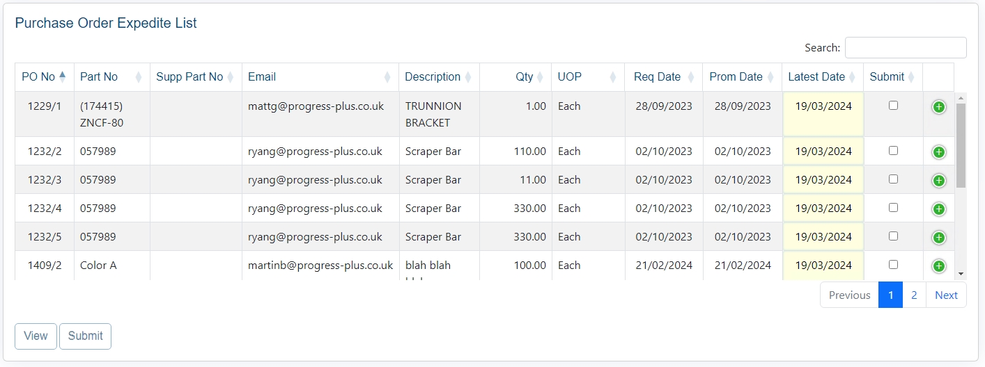 Expedite - Updated List
